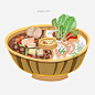 卡通美食鸳鸯锅免抠元素图片大小1024x1024px 图片尺寸2.07 MB 来自PNG搜索网 pngss.com 免费免扣png素材下载！png元素#插画#火锅#火锅食材#蔬菜#透明元素#油画#鸳鸯锅#装饰图案#