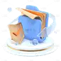 金融保险3D元素-2