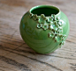 Midori Round Flora Vase by redhotpottery, via Flickr