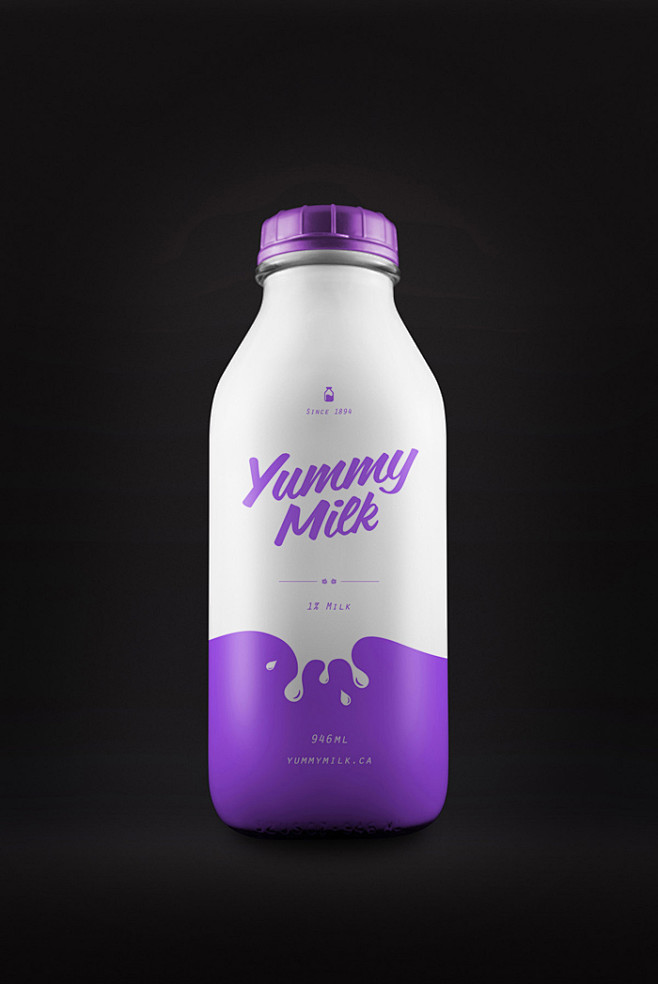 Yummy Milk创意牛奶包装设计