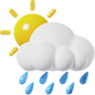 PNG素材：阳光明媚的细雨