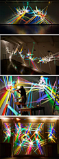 Prismatic Paintings Produced From Refracted Light by Stephen Knapp