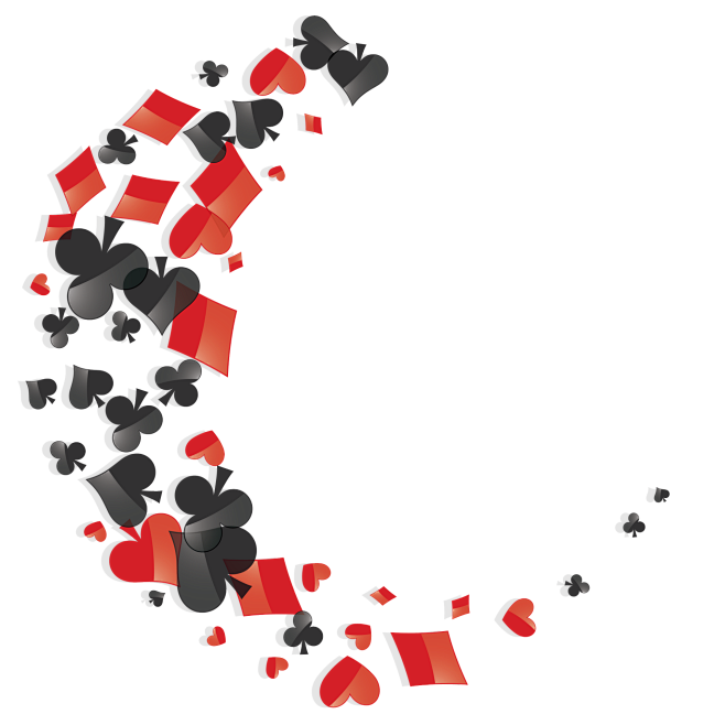 创意 漂浮 扑克 装饰 装饰元素免抠pn...