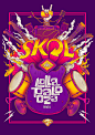 SKOL - Lollapaloza / Bigodon key visual : Ilustration of the both KEY VISUAL / Posters