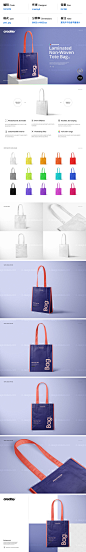 1401478 Non-Woven Tote Bag Mockups 无纺布手提袋购物袋样机展示素材 creatsy