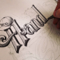 更多手绘字形设计 更多灵感 设计 文字设计 手绘 手写英文字体 手写字体 字体排版 字体 复古 logo设计 