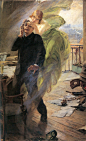 Albert Maignan - Green Muse {1895]