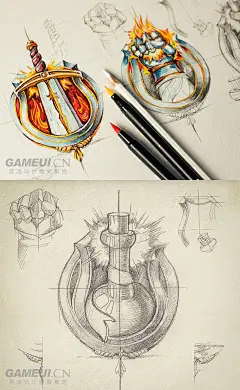 Mike手绘图标作品 剑与铁拳 |GAMEUI- 游戏设计圈聚集地 | 游戏UI | 游戏界面 | 游戏图标 | 游戏网站 | 游戏群 | 游戏设计