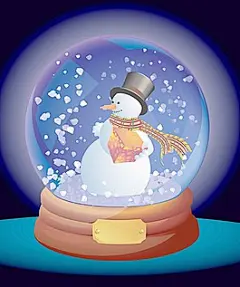 圣诞雪花球矢量