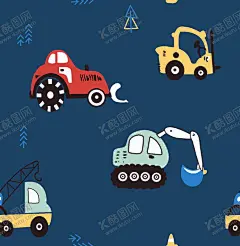 卡通车 【酷图网】卡通车,挖土机,铲车,推车,卡通车子