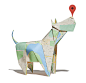 Google Origami (2 of 3) : We were asked to create a global print and OOH campaign encouraging small businesses to register on Google. The solution was to commission renowned origami artists to transform Google Maps into works of art shaped like items foun