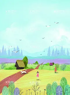 唯美插画  - 源文件下载【酷图网】唯美,插画,背景,简单,简约,卡通,卡通插画,鲸鱼插画,儿童插画,卡通背景,大自然