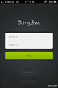 Jing.FM音乐手机应用引导页和登录页APP界面设计欣赏