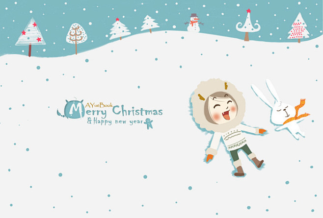 X mas~-阿越Ivy_卡通,插画,圣...