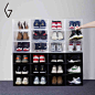 goto球鞋收纳盒 透明AJ篮球鞋鞋盒收藏展示鞋柜球鞋收藏鞋墙防潮-tmall.com天猫