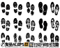 qq28275342黑色鞋印脚印矢量素材 (6)
