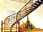 旋转楼梯平面图片—土拨鼠装饰设计门户