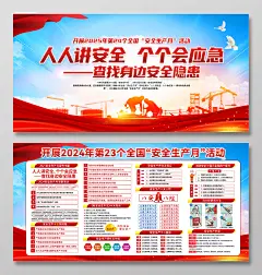 安全生产月展板设计
