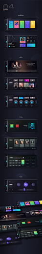 A widescreen car HMI design : This is a conceptual design of a 8 to 3 widescreen car. It has been dominated by 16 to 9 sizes, the screen has become wider, and it has been rethought and changed from interaction to vision.