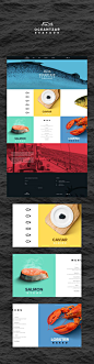 Web design concept for a Seafood Restaurant.: 