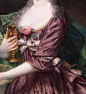"Portrait of a Lady" (detail) by Anton von Maron (1733-1808).
