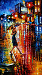 leonid afremov | LATE RETURN -+- LEONID AFREMOV by *Leonidafremov on deviantART