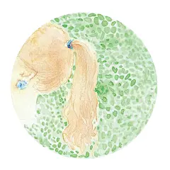 顾盼之间 #水彩# #治愈系# #头像# #壁纸# #闺蜜#