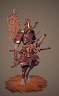 Undead Samurai, Kasparas Preisas : Here's my entry for the Feudal Japan:  Shogunate challenge! It was a blast trying to find a style I wanted and I'm pretty happy with the result! <br/>  Awesome concept by <a class="text-meta meta-link"