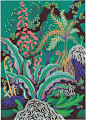 арт ILLUSTRATION  botanical botanical illustration rainforest Nature jungle forest trees