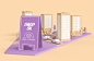 Exterior commercial with shops Free Psd
