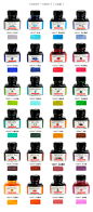 法国原装正品文具J.Herbin 纯天然 瓶装 钢笔墨水 彩色墨水 30ML-淘宝网