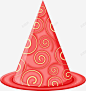 红色线条生日帽 设计图片 免费下载 页面网页 平面电商 创意素材