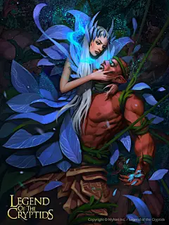 Blue Lily Witch Senage_adv, Svetlana Tigai : This is an artwork I made a while ago for &quot;Legend of the Cryptids&quot;
Hope you like it.