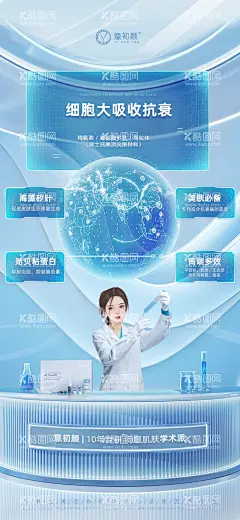 医美护肤海报  - 源文件下载【酷图网】海报,医美,美容,祛斑,美白,简约,护肤,抗衰,创意,