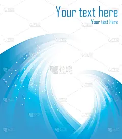 蓝色矢量漩涡的海报