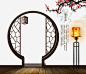 中国风古窗海报高清素材 盏灯 设计图片 免费下载 页面网页 平面电商 创意素材 png素材