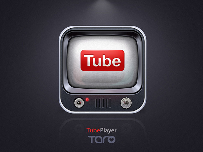 YouTube iOS Icon，来自：...