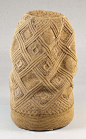 Africa |  Hat (Mpu) from the Kongo people of DR Congo | late 19th century | Fiber