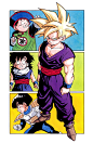 Gohan (when he's young. He was so great until the Buu saga. I feel like his character got so off track): 