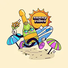 潮流趣味卡通手绘水果蔬菜饮料啤酒美食插画海报AI矢量设计素材-淘宝网