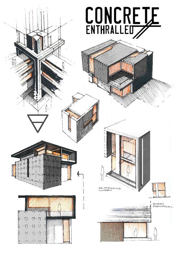 【建筑方案设计手绘草图集下载】建筑设计分...