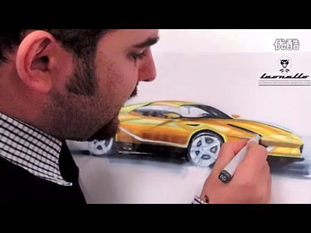 兰博基尼汽车设计马克笔手绘教程—在线播放...