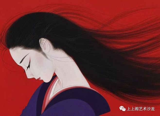 媚眼纤细，风韵各异《美人绘》日本鹤田一郎...