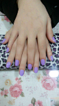 紫色美甲图片