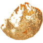 3D立体 鎏金 腐蚀 鎏金镂空  面罩 盛 流体 金属 高清 png