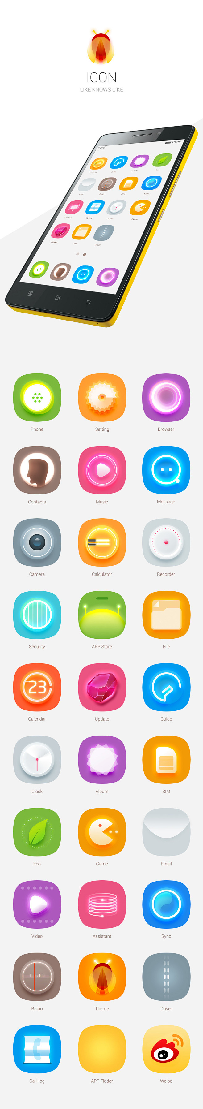 手机APP ICON设计欣赏LIKE K...
