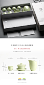 栖凤居 研真堂陶瓷黄釉盖碗整套茶具伴手礼办公套装 功夫茶具套组-淘宝网