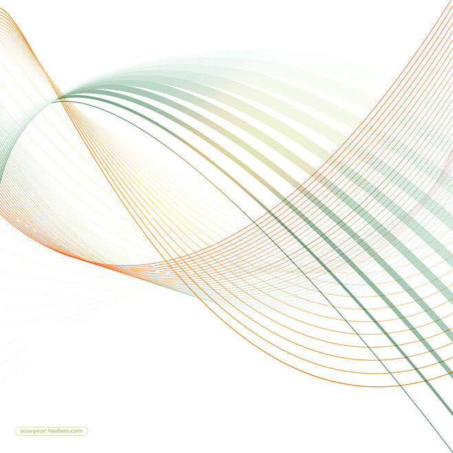 彩色不规则线条放射状曲线ai元素eps矢量