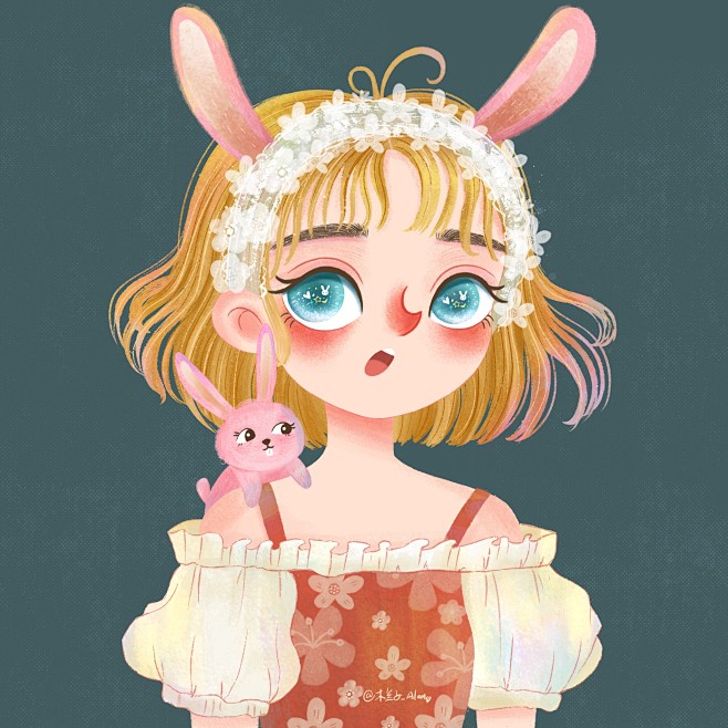 小兔子少女头像no3