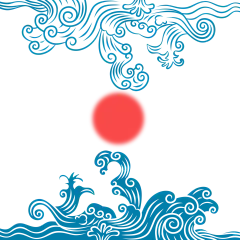 浪花传统古典手绘蓝色日系底纹图案端午元素.png